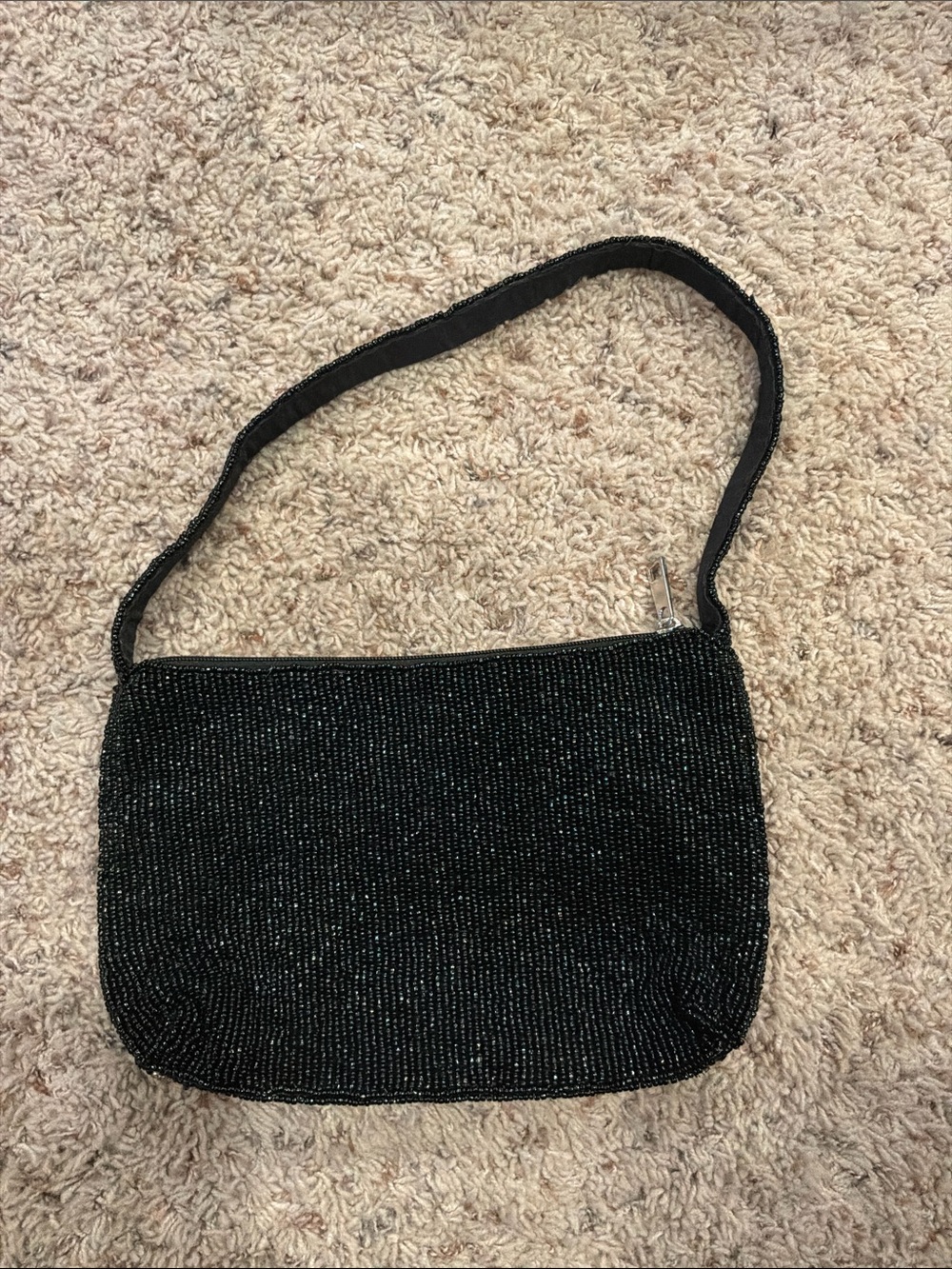 Zebra Pattern Beaded Purse Never Used - Picture 2 of 2